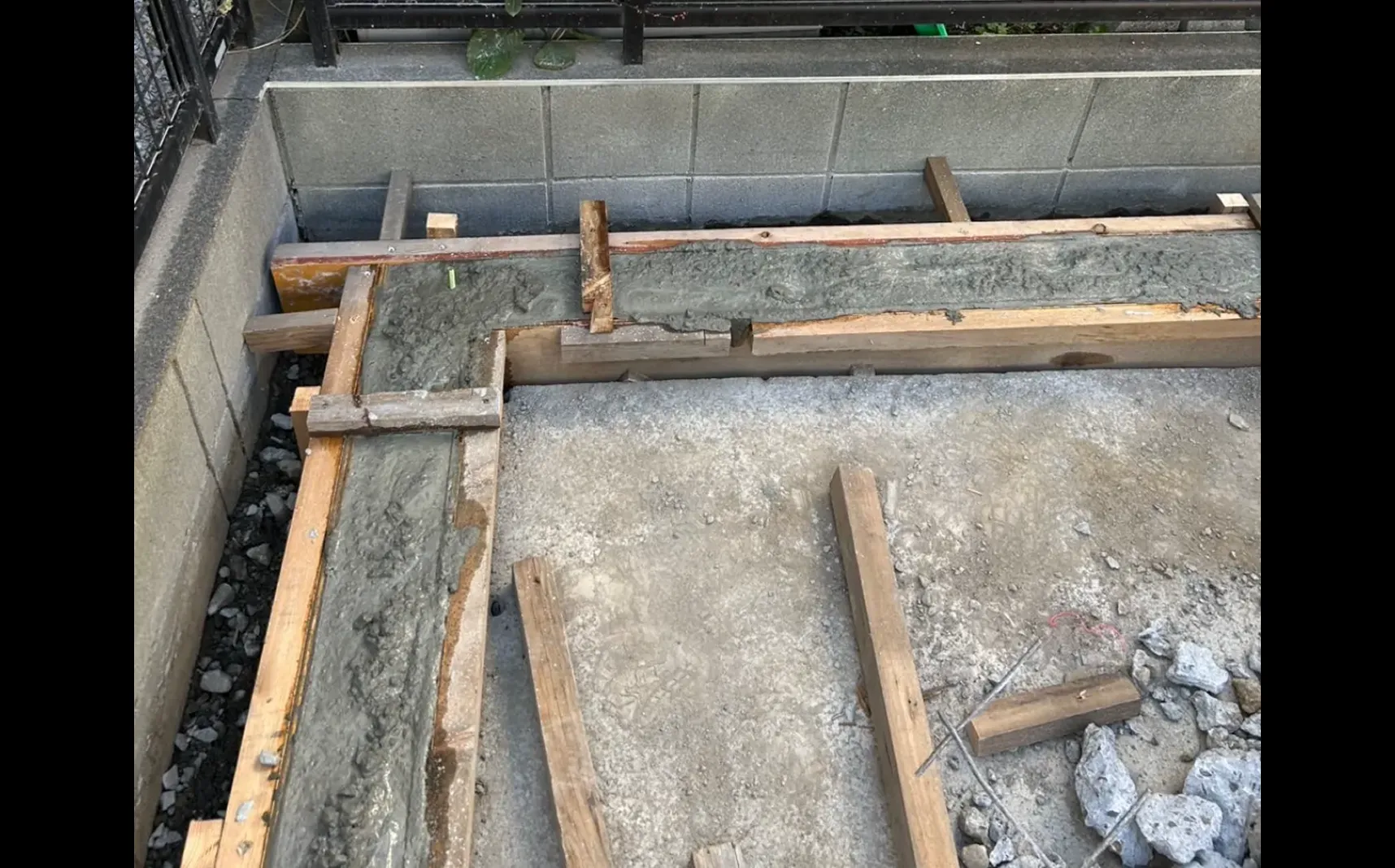 ガレージ工事 Before